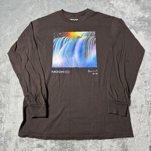 Shawna X Moon Collective Longsleeve in Brown $60 MSRP‎ Mens Small